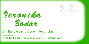 veronika bodor business card